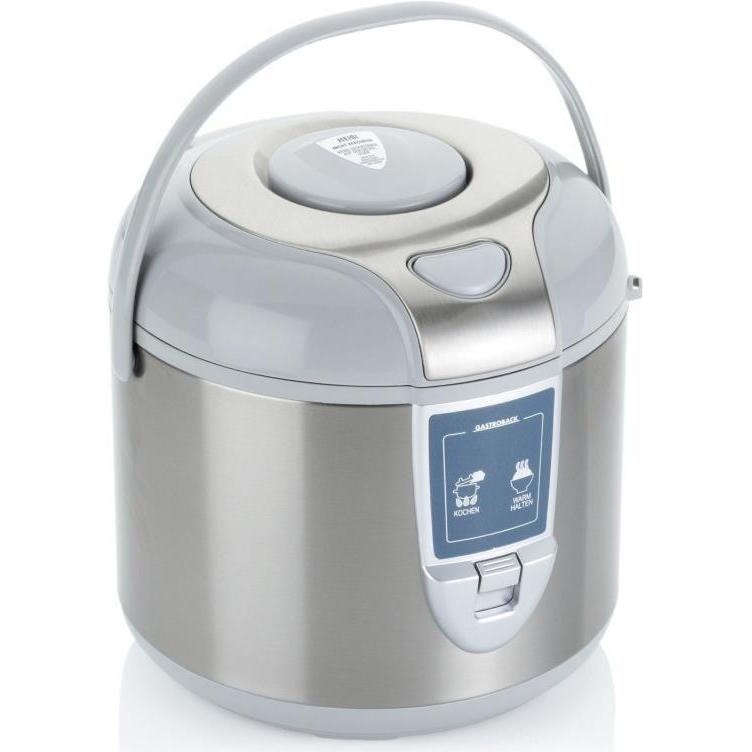 Thumbnail - Gastroback Design Pro, Dampfgarer + Reiskocher, Weiss, Silber