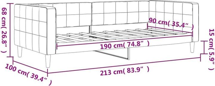 Produktbild vidaXL Tagesbett