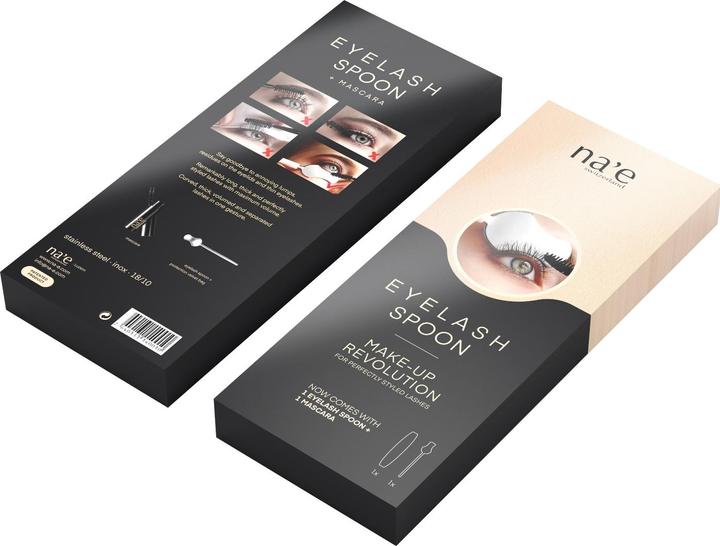 Actual product image Eyelash Spoon with silicone handle (Eyelashes applicator)