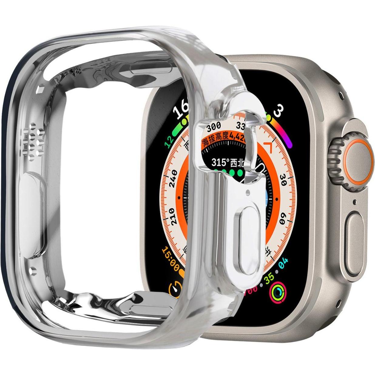 Thumbnail - Strap-it TPU-Hülle (Silikon, Apple Watch Ultra), Uhrenarmband, Weiss