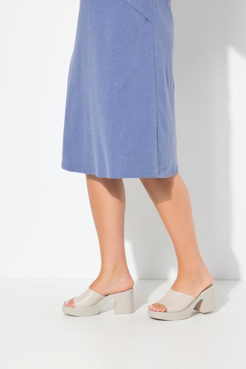 Produktbild Ulla Popken Jerseykleid, Lagenoptik, A-Linie, Rundhals, ärmellos (46, 48)
