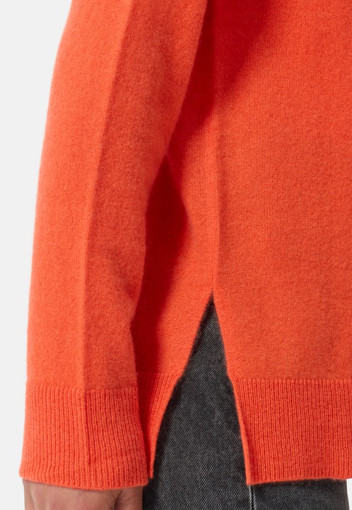 Produktbild Cash-Mere Kaschmir Rundhals Pullover mit Seitenschlitzen (S)