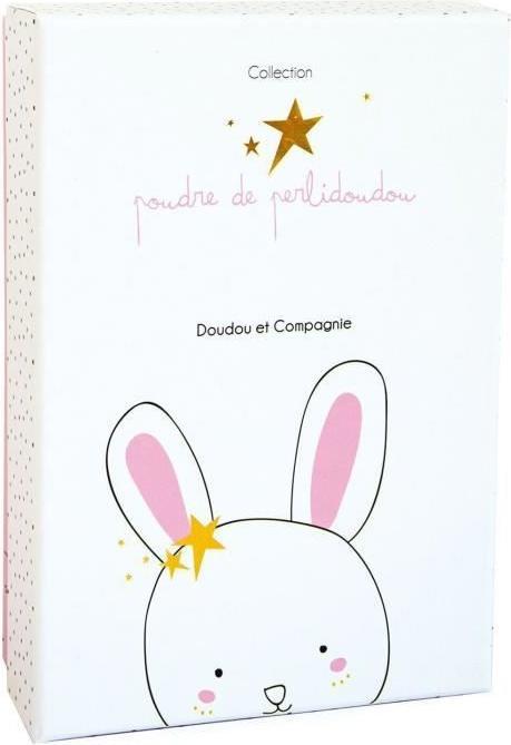 Image du produit Doudou et Compagnie Doudou étoile lapin avec attache tétine15cm