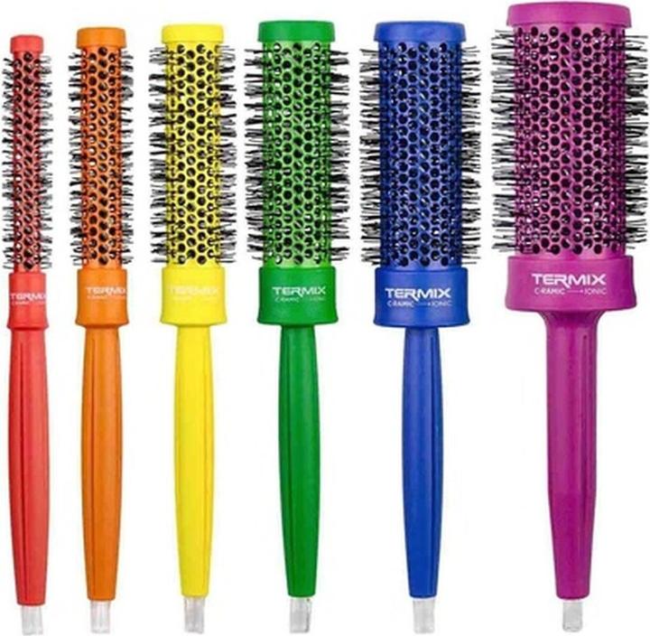 Termix C·Ramic Pride Round Ceramic Hairbrushes with Ionized Fibers