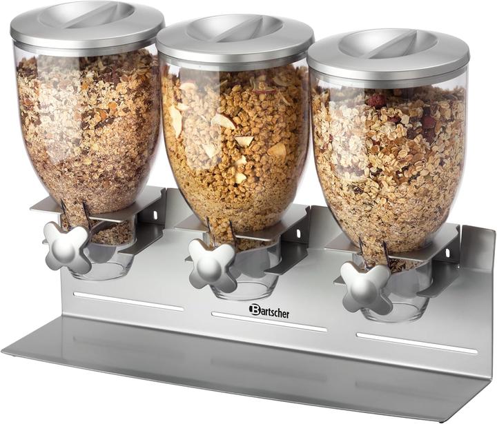 Bartscher Distributeur de céréales à 3 compartiments 500379