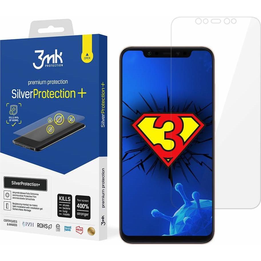 Thumbnail - 3MK Xiaomi Mi 8 - SilverProtection+ (1 Stück, Xiaomi Mi 8), Smartphone Schutzfolie, Silber