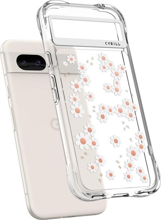 Actual product image Spigen Cecile Google Pixel 8a Case White Daisy (Google Pixel 8a)