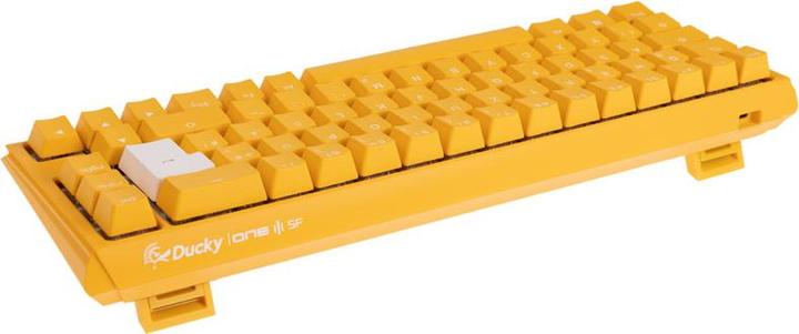 Actual product image Ducky One 3 Yellow SF gaming keyboard, RGB LED - MX blue (DE, Cable)