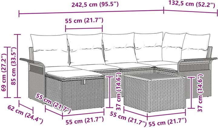 Produktbild vidaXL Sofa Set