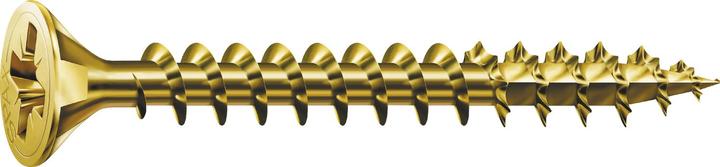 Actual product image Spax Screw R 88094 Countersunk head w.point/cross recess -PZ 4.5 x 20/14-Z Steel galvanised yellow (1000 Screws per piece)