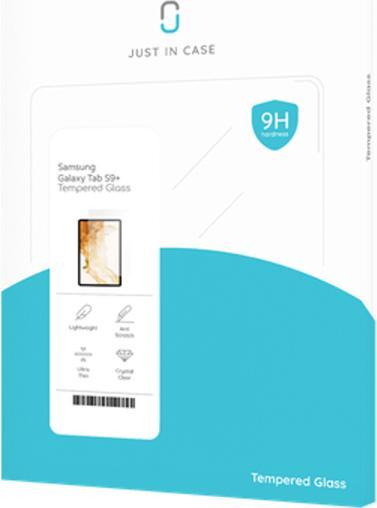 Just in Case Gehärtetes Glas Clear Displayschutzfolie Samsung Galaxy Tab S9 FE+ (1 Stück, Galaxy Tab S10+, S9+)