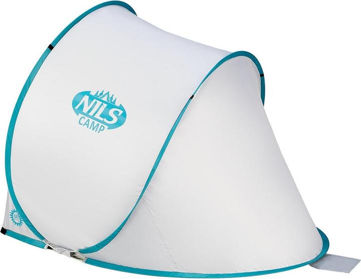 Actual product image Nils Camp Folding beach tent NC3173 gray-turquoise (beach tent, 0.85 kg)
