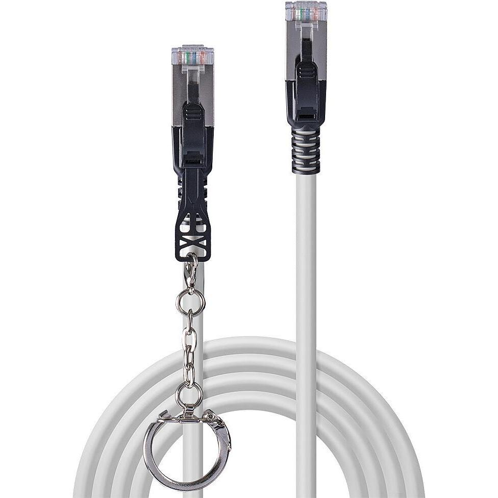 Thumbnail - Lindy Cat., S/FTP, Security Network Cable, Grey (S/FTP, CAT6a, 0.50 m), Netzwerkkabel