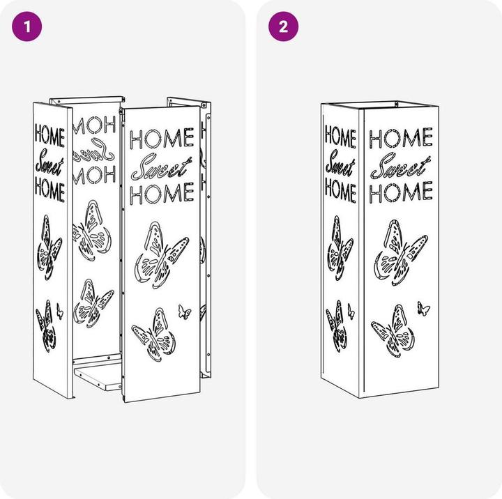 Immagine prodotto vidaXL Portaombrelli in metallo nero Standard Inserti decorativi