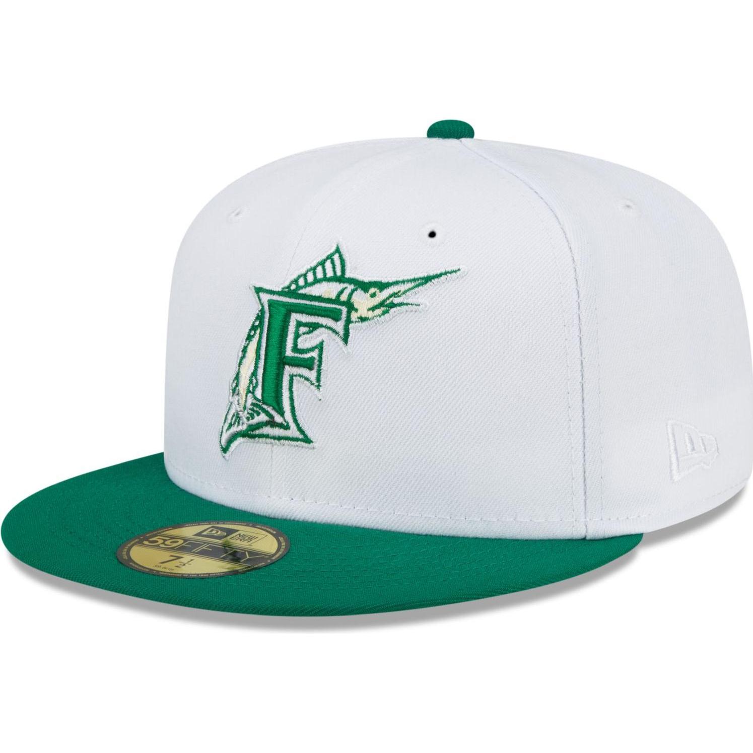 New Era, Herren, Cap, 59Fifty Cap - ANNIVERSARY Florida Marlins - 7 3/4, Weiss, (7 3/4)