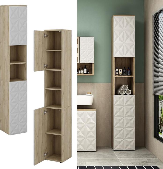 Produktbild Vicco Edge mit 2 Türen und 3 Fächer (30 x 30 x 189.5 cm)