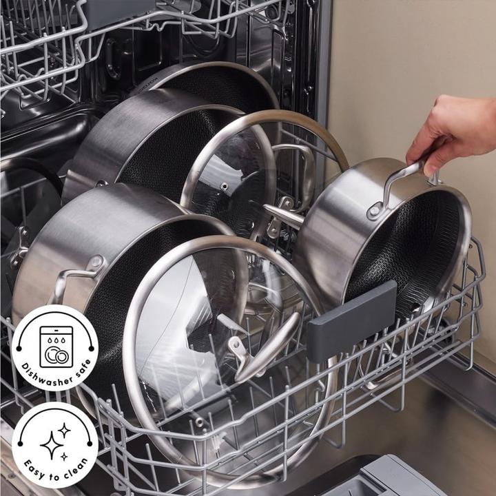 Produktbild Karaca Antihaft-Kochgeschirr-Set mit Deckeln für Induktion, tägliches Kochen (Bratpfanne, Kochtopf, Edelstahl)