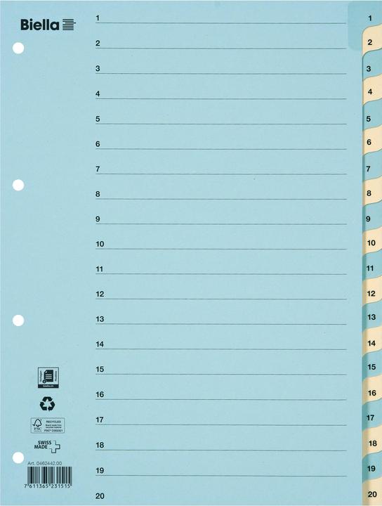 Biella Register Cardboard coloured