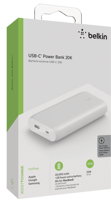 Actual product image Belkin Boost Charge (20000 mAh, 30 W, 74 Wh)