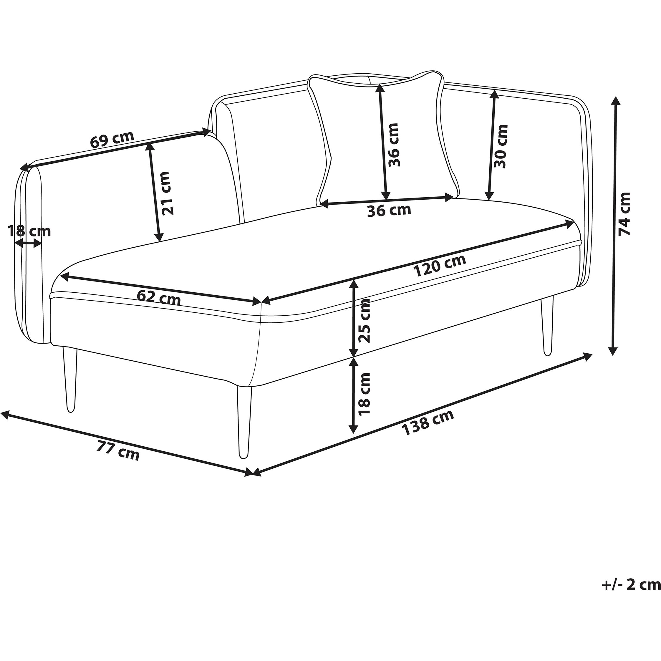 Thumbnail - Beliani, Sofa, Chevannes (1.5-Sitzer)