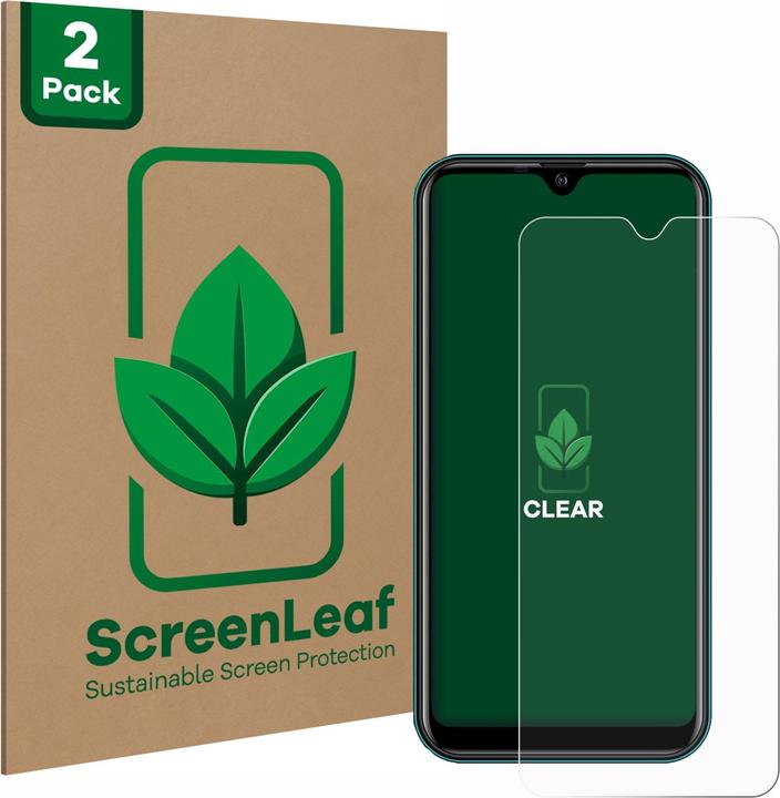 Produktbild ScreenLeaf Schutzfolie nachhaltiger Displayschutz Displayschutzfolie Folie Klar Transparent (2 Stück, KXD A1)