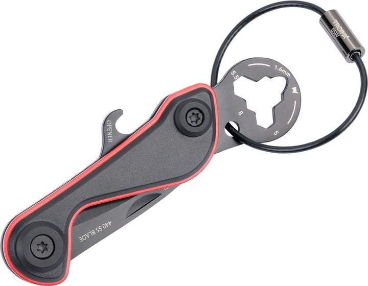 Actual product image Troika PARCEL CUT & CART Multi-outil avec 9 fonctions, noir/rouge (9 Functions)