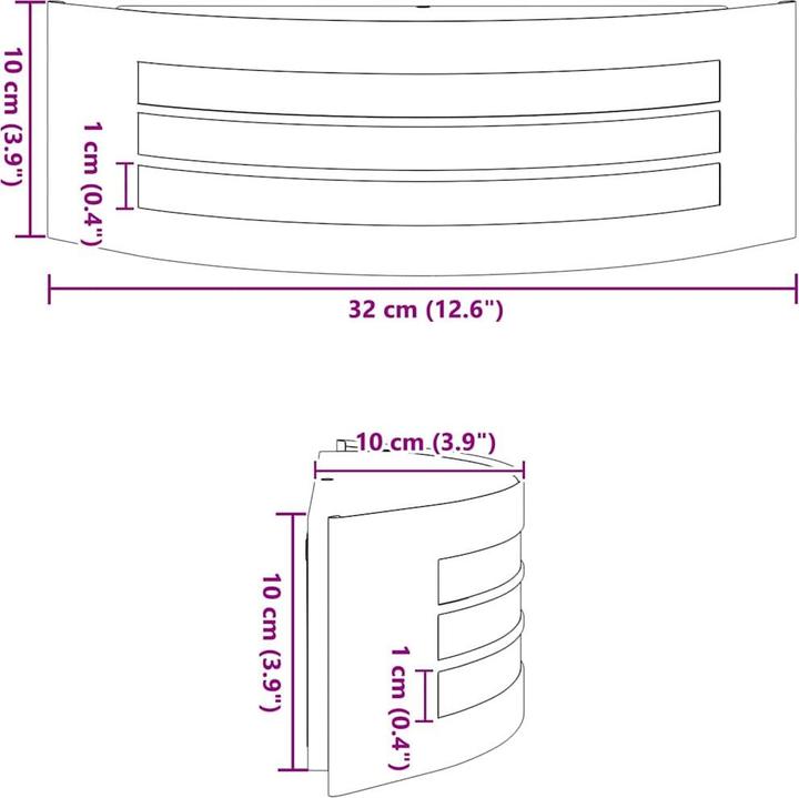 Immagine prodotto vidaXL Wandleuchte (E27, IPX4)