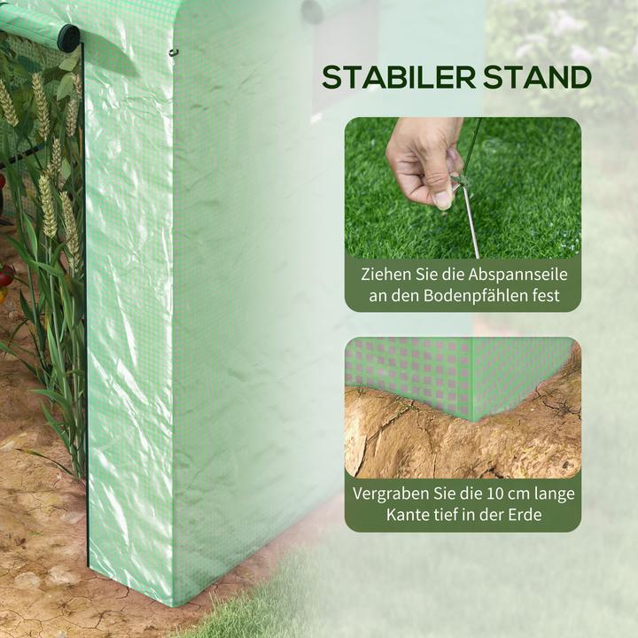 Produktbild Outsunny Foliengewächshaus mit Zwischenstang