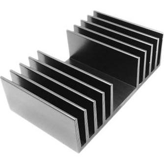 Rs Pro, Zubehör Elektroinstallation, Kühlkörper für Universelle rechteckige Alu 1K/W, 100mm x 120mm x 37mm