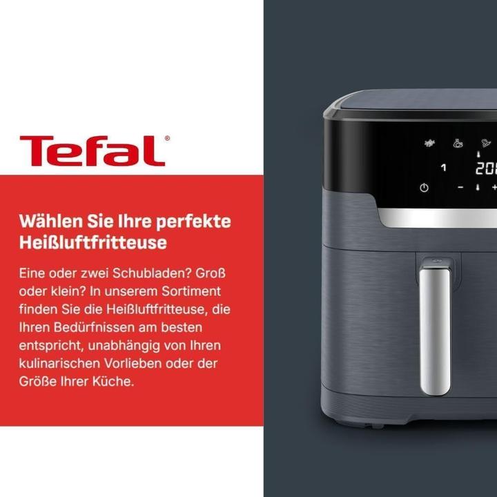 Immagine prodotto Tefal EY9018 Dual Easy Fry Doppelkammer Heissluftfritteuse