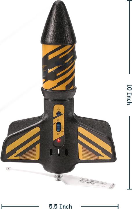 Actual product image Activity Board Rocket toy - Motorised rocket with parachute