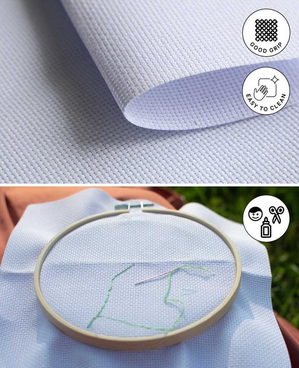 Actual product image I Am Creative Fabric for embroidery, counting fabric