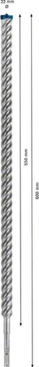 Image du produit Bosch Professional Zubehör Foret marteau Expert SDS plus-7X, 22 x 550 x 600 mm (22 mm)