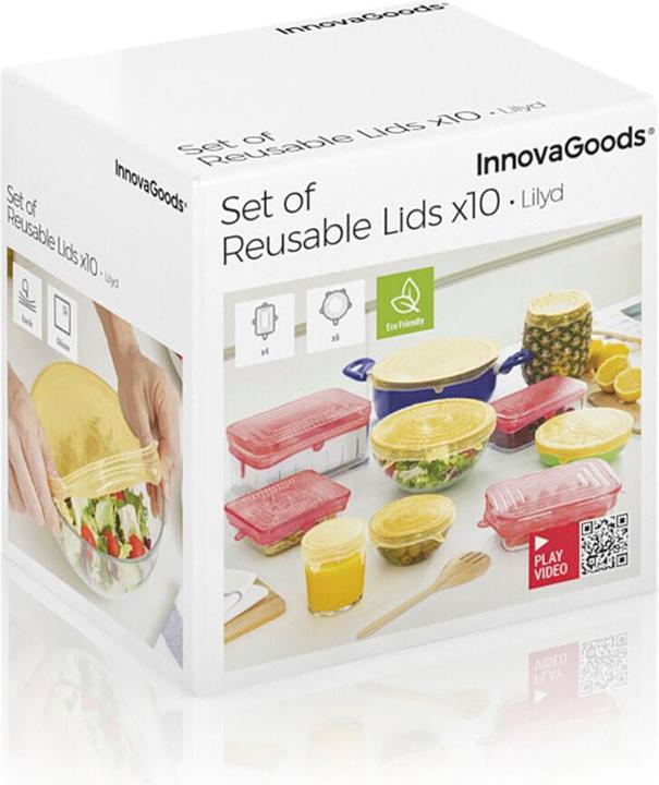 Immagine prodotto InnovaGoods Set di manicotti riutilizzabili per alimenti - 10 pezzi (Materiale sintetico)