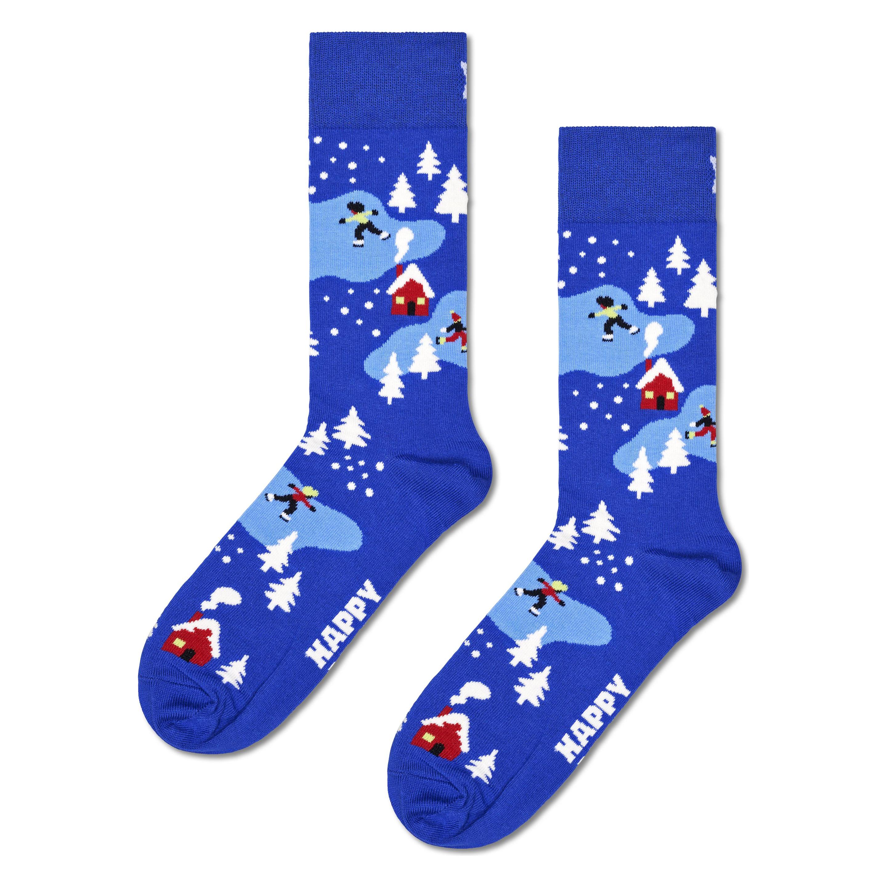 Happy Socks, Herren, Socken, Winter Night, Mehrfarbig, (Einzelpack, 41 - 46)
