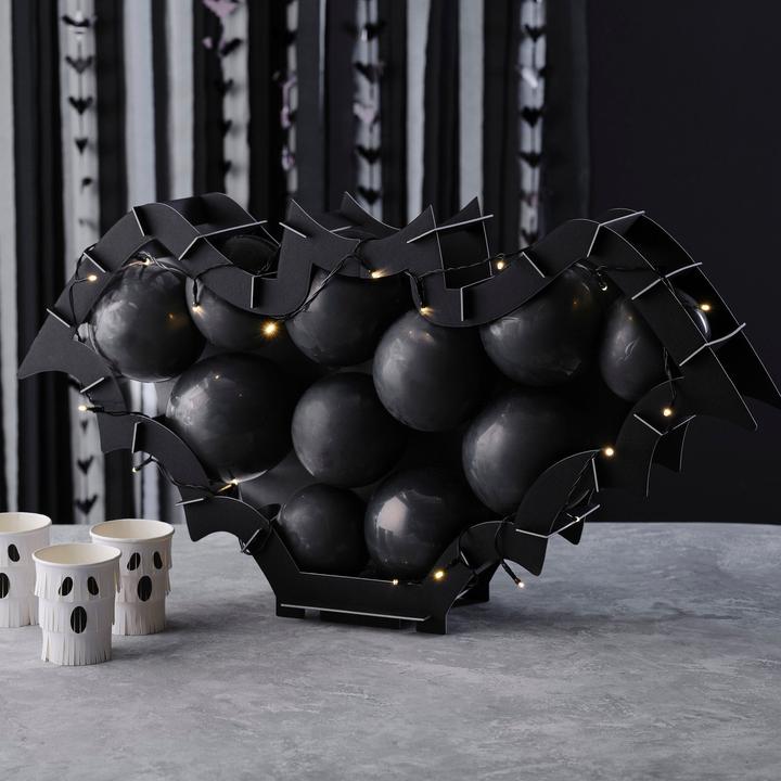 Produktbild Ginger Ray Halloween Fledermausförmiges Halloween-Ballon-Mosaik-Ständer-Kit inkl. 35 Luftballons (37 x)
