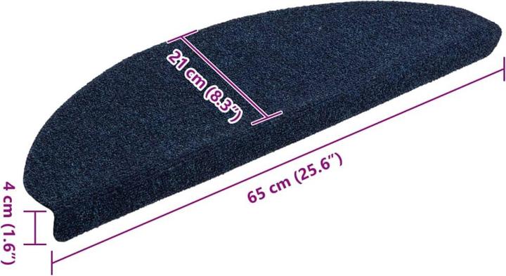 Immagine prodotto vidaXL Treppenmatte (65 x 21 cm)