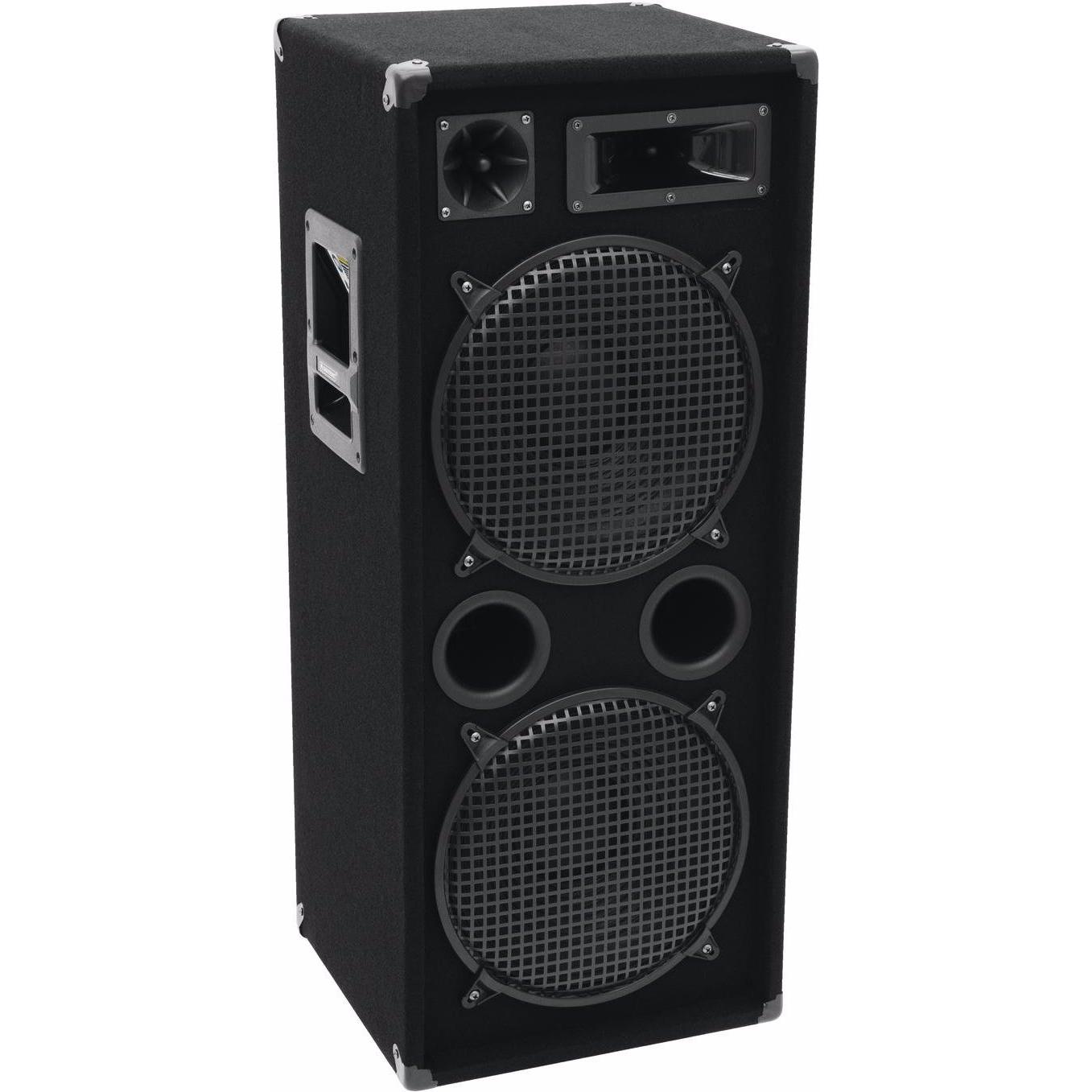 Omnitronic DX-2222 (Passiv, 1x 500 W), PA Lautsprecher, Schwarz