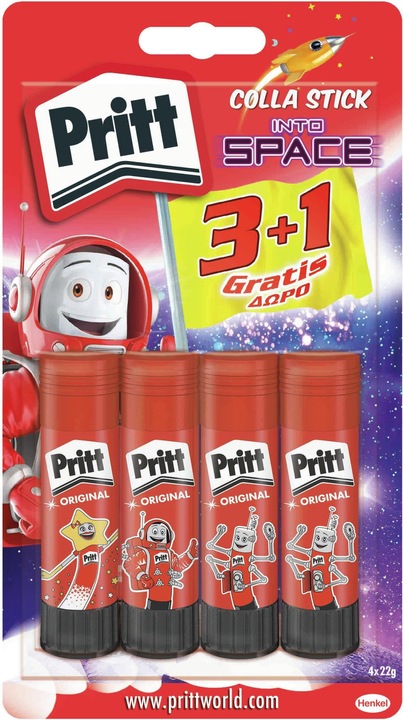 Actual product image Henkel Pritt Glue Stick 22g - bl 3+1 Free