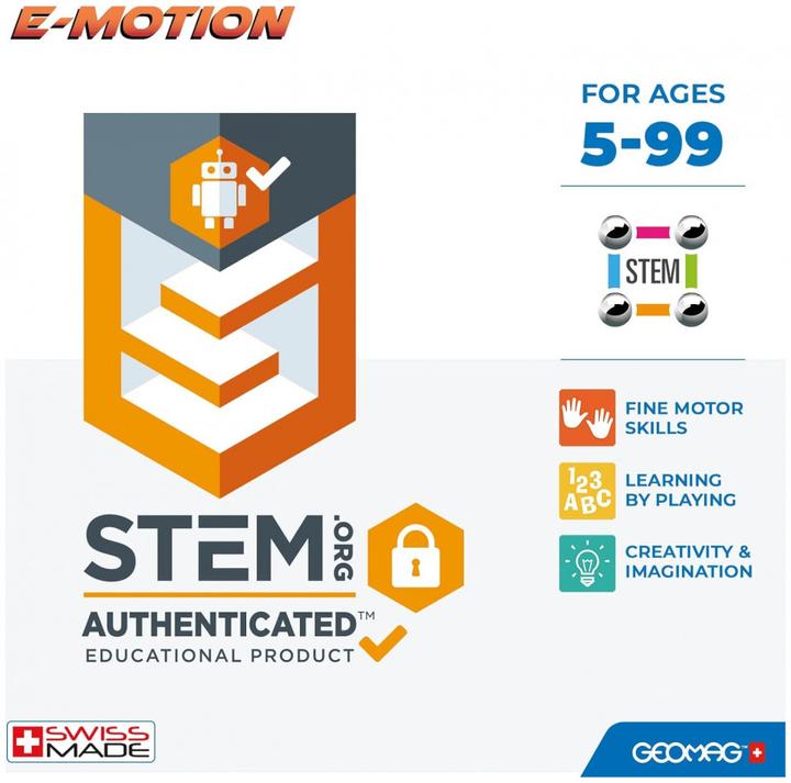 Actual product image Geomag E-motion Build your Spinner - 32-delig