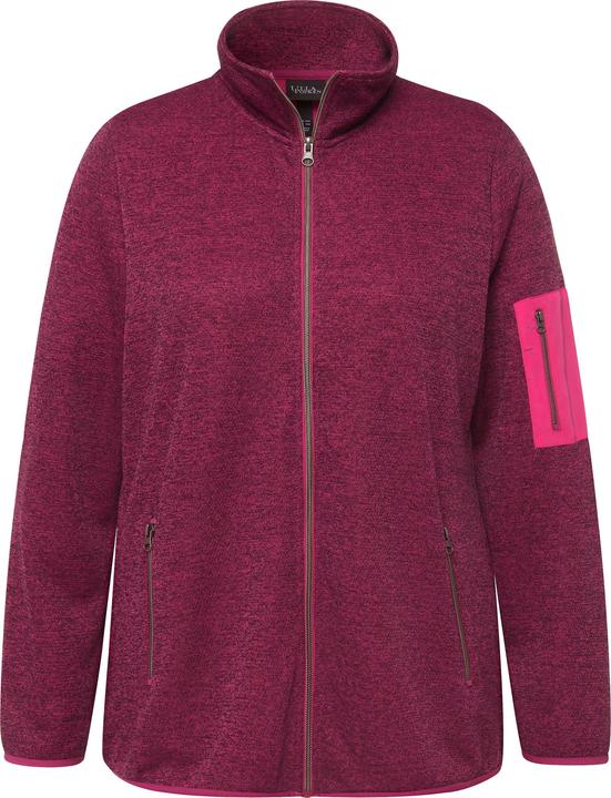 Produktbild Ulla Popken Strickfleece-Jacke, Stehkragen, Zipptaschen (42, 44)