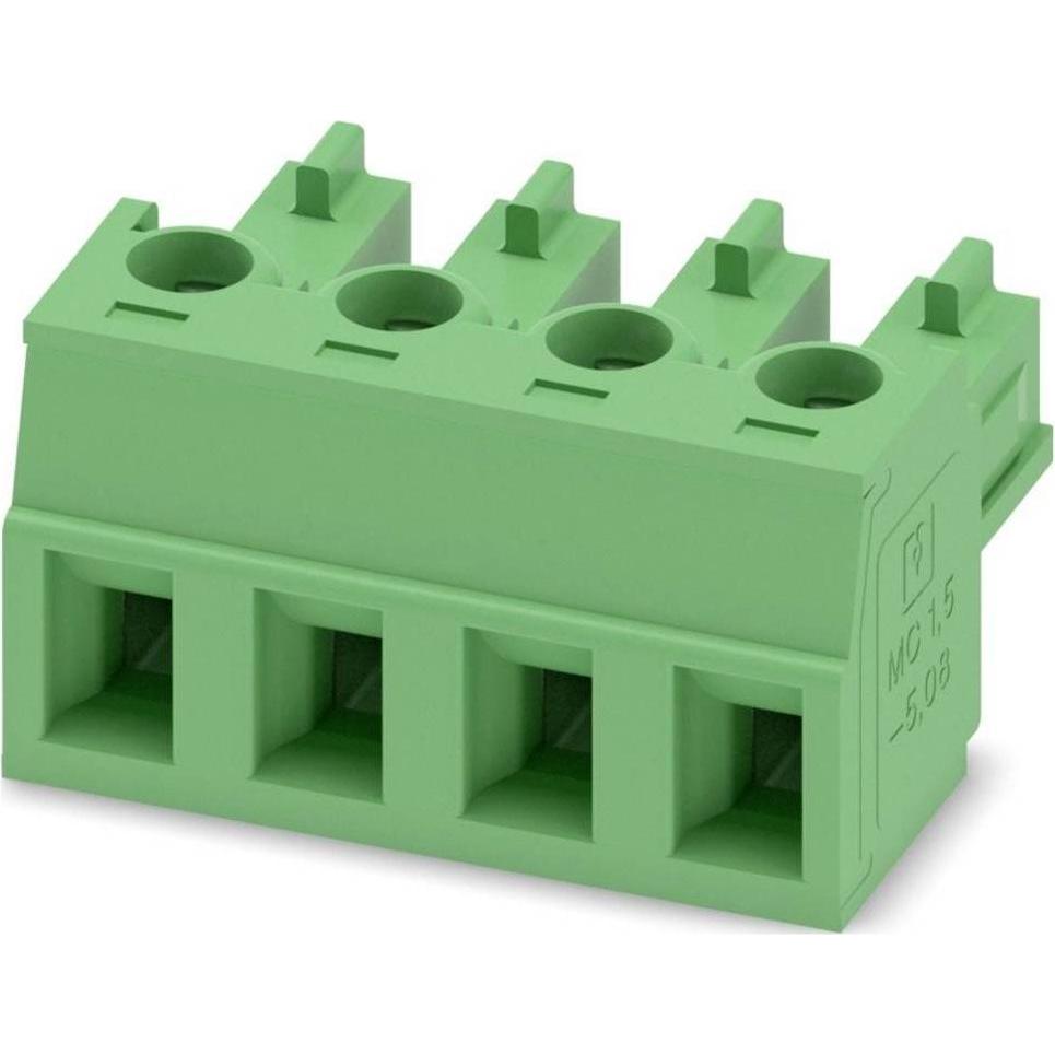 Phoenix Contatto 1836095 Cavo elettrico di collegamento 50 pezzi (MC 1.5/4-ST-5.08), Cavo + Spina elettrica, Verde