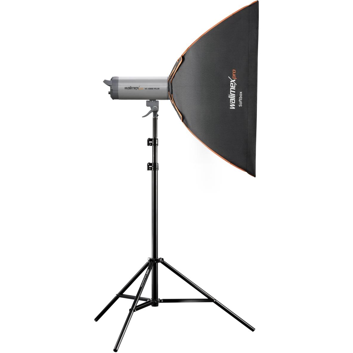 Thumbnail - Walimex pro pro Plus Orange Line 60x90 (Softbox), Softbox + Reflektor