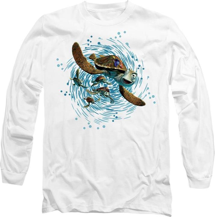 Immagine prodotto Finding Nemo Ride The Wave Maglietta Crush (Personaggio di Rusty Rivets) Adulto Unisex (L)