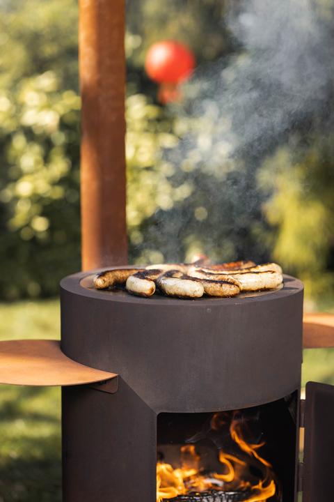 Actual product image Feu du Jardin Outdoor and Fondue Oven Deluxe rust