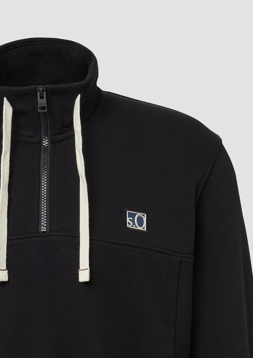 Produktbild s.Oliver Sweatshirt Sweatshirt mit Eingrifftaschen und Label-Patch (S)