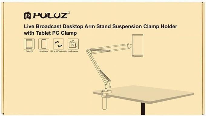 Produktbild Puluz desk stand with phone/tablet holder (black)