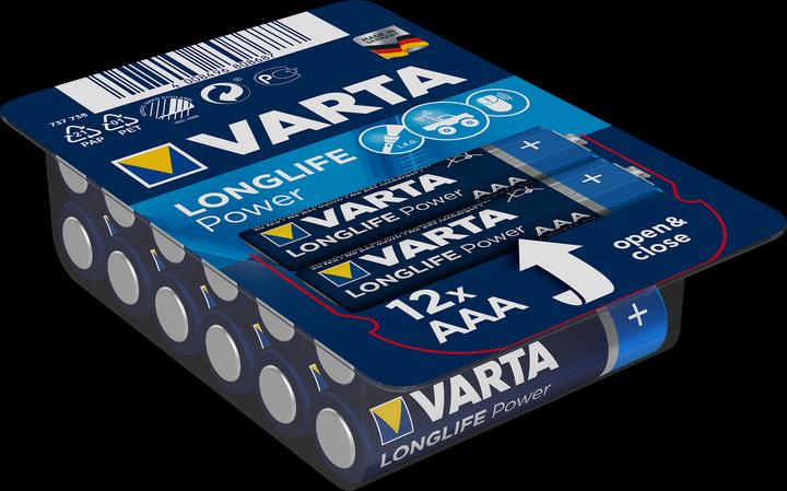 Immagine prodotto Varta Scatola di alimentazione LONGLIFE (12 pz., AAA, 1260 mAh)