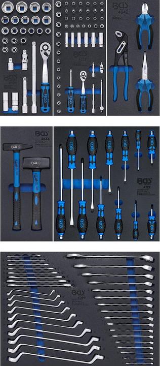 Actual product image BGS Workshop Trolley 7 Drawers with 129 Tools (129x)