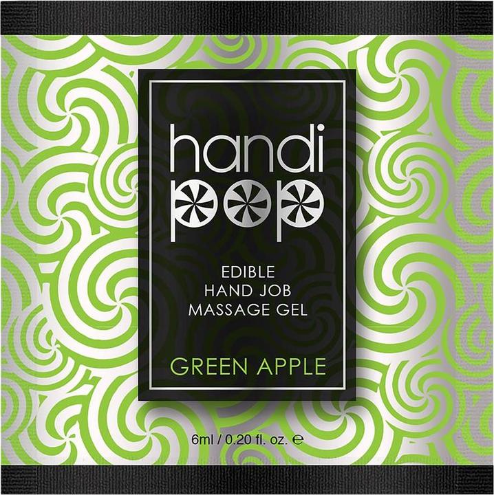 Productafbeelding Sensuva handipop edible massage gel green apple 6 ml